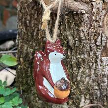 1pc Resin Crafted Squirrel Figurine Desk Decor, Indoor Art Ornament, Christmas Home Decor
