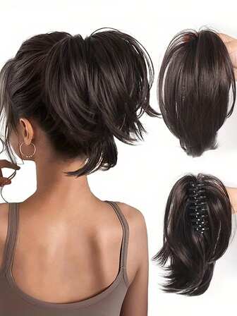 Synthetic Curly Hair Bun Chignon Messy Elastic Band Scrunchies Updo Hairpieces Extensions For Women Cover Ponytail Extension Grasping Short Ponytail