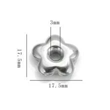 1/5 件 304 不锈钢 18K 镀金月亮花心星大孔六角多面隔珠适用于珠宝制作，女士不锈钢珠宝珠饰工艺，耳环，项链，DIY 珠宝配饰，珠饰工艺 - 彩色 - 查看 35