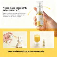 Cake Decorations Glitter, Baking Decor Accessories, DIY Craft Glitter Spray, Baking Glitter Decorations, Party Decor Supplies, Wedding Decor Set, Birthday/Thanksgiving Gift (Stickers Random)