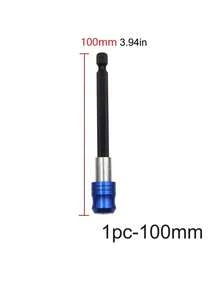 3 件装黑色磁性快速更换钻头支架 60 毫米、100 毫米、150 毫米，带 1/4 英寸六角柄，适用于螺丝刀头、螺母、钻头和套筒 - 易于延长的卡盘适配器，可快速高效地工作 - 黑色 - 查看 12