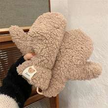 1 par de guantes de invierno para mujer - Guantes térmicos para clima frío con diseño de pata de oso lindo, guantes de felpa suave para ciclismo, esquí, ir al trabajo - Guantes de invierno cálidos para mujer - Regalo ideal para clima frío, accesorios de invierno, equipo para clima frío, diseño juguetón, construcción duradera, entusiastas al aire libre, accesorios de esquí, material acogedor, amantes del aire libre - Multicolor - Ver 9