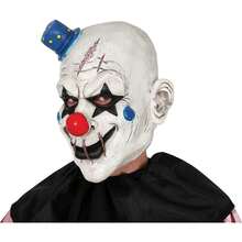 Fiestas Guirca Terrifying Clown Mask With Playful Hat For Halloween, Macabre Clown Fantasy For Themed Celebrations And Parties, Perfect For Kids And Adults Looking To Make An Impact At Special Events - Multicolor - View 3