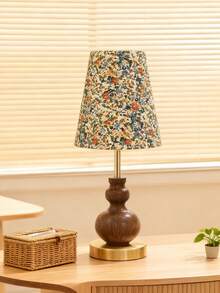 Abajur de mesa decorativo com acabamento em madeira (1 unidade), ideal para sala de estar, escritório, cabeceira de hotel, camping, presente para festivais, quarto, leitura, escrivaninha, decoração, luz noturna para gestantes, canto de oração. Estilos: italiano, minimalista, chinês, francês, árabe moderno, design islâmico minimalista, estilo misto Oasis. - Multicolorido - Ver 1