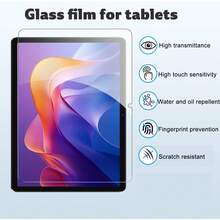 2pcs Screen Protector Compatible With Xiaomi Redmi Pad 2/Redmi Pad 2 Pro/Pad 2 Pro 5G/ Pad Mini/POCO Pad X1/M1 Tablet, 9H Hardness Tempered Glass Film, Anti-Scratch, High Clarity, Bubble-Free - Clear - View 5