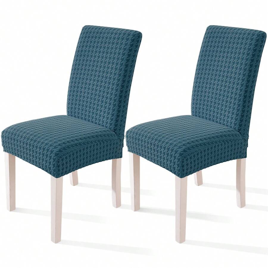 YSTYLE 2/4/6 Piece Stretch Chair Covers With Backrest, Stretch Chair Covers For Living Room Kitchen, Universal Stretch Chair Covers, Modern Cat Scratch-Resistant Chair Covers - Dark Green - View 1