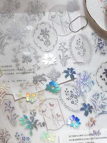 30 piezas de pegatinas vintage con estética, pegatinas artesanales creativas para manualidades, decoración DIY para diarios, regalos, álbumes de recortes personalizados, útiles escolares