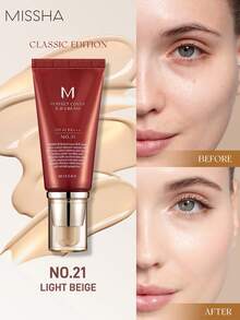 MISSHA Luminous Skin Enhancing And Contouring Cream,Long-Lasting Concealer, Moisturizing, Waterproof And Oil-Control,50ml/1.76oz - 21 LIGHT BEIGE - View 2