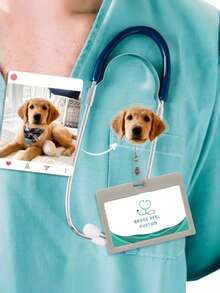 Customized Cat Brooch - Customized Cat Badge - Customized Cat Pin - Cat Pet Brooch - Personalized Cat Brooch - Cat Photo Brooch - Customized Pet Brooch - Any Image Can Be Customized - High-Definition Acrylic Printing - Badge Reel - Nurse Badge - Badge Holder - Nurse Work Accessories - Nurse Badge Reel - ID Card Holder - Medical Assistant Accessories - Brooch Clip With Clasp,Forest Tones - Pet Brooch - View 4