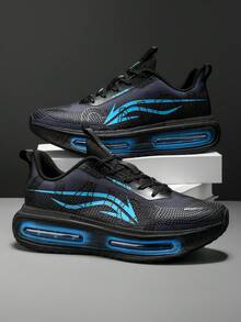 L.S.W.P Men's Running Shoes, Featuring Breathable Mesh Design For Maximum Comfort. Outdoor Shock-Absorbing Running Shoes With High-Rebound Cushioning Technology For Smooth And Comfortable Running, Enhanced Support, Fashionable White Design Suitable For Sports Performance And Everyday Wear