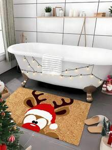 Super Absorbent Non-Slip Bath Mat - Quick Drying, Ideal For Shower And Kitchen Entrance, Made Of Polyester, Machine Washable, Great For Home Decor Christmas Decor Kitchen Rug - Multicolor - View 11