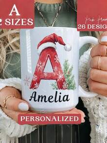 1 pieza, 325ml Taza de Navidad personalizada, Taza de Navidad personalizada, Regalo de Amigo Invisible, Taza de café de Navidad, Taza con nombre personalizado, Taza de Feliz Navidad, Taza de Navidad, Regalo de Navidad, Decoración de Navidad, Regalo de Acción de Gracias, Regalo de Año Nuevo, Decoración de fiesta - multicolor - Ver 4