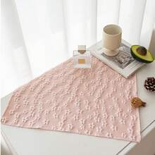 1 pieza/6 piezas Estilo coreano Ins Servilleta pequeña de encaje con forma de corazón, Mantel individual, Posavasos, Tapete multiusos para cubrir el polvo
