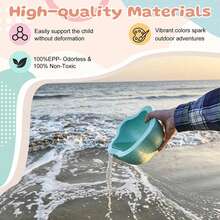 5 件彩色踏脚石平衡玩具，适合儿童 - 有趣的过河和海滩玩具套装，适合户外和室内玩耍，完美的圣诞节和万圣节礼物，户外活动 | 彩色踏脚石 | 光滑表面，儿童玩具 - 彩色 - 查看 6