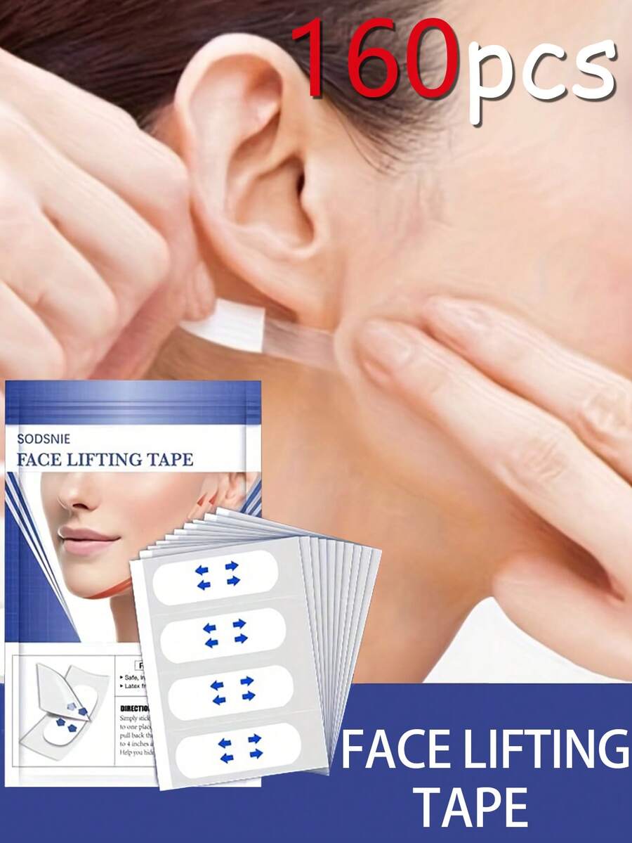 160 miếng dán nâng cơ mặt, miếng dán nâng cơ và săn chắc da mặt siêu mỏng vô hình, thích hợp cho mắt, cằm và cổ, miếng dán định hình trong suốt không thấm nước, dụng cụ nâng cơ mặt và chăm sóc nhẹ nhàng, thích hợp cho mọi loại da, thích hợp cho nam và nữ.