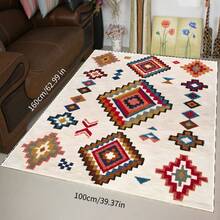 Moroccan Style Large Outdoor Patio Garden Rug, Non-Slip Waterproof Polyester Material, Suitable For Living Room, Sunroom, Hardwood Floors, Machine Washable, Soft & Comfortable, Suitable For Home Decor, Can Be Used Indoors And Outdoors.