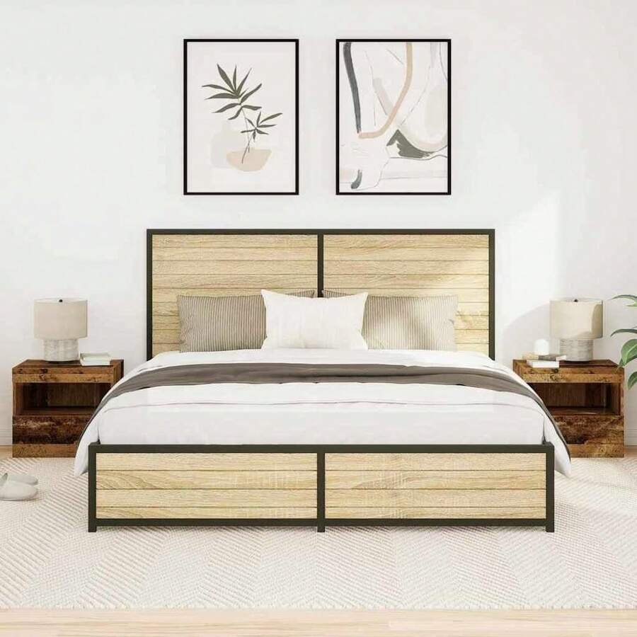 vidaXL 2 pezzi Comodino in legno antico 50 x 40 x 45 cm in legno