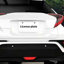2D Flat 2-Pack White And Black Racing Polka Dot Car License Plate Frame With Screw Caps, Aluminum Label Holder, Personalized Car Customization, Fashionable Design, High-Quality Surface Treatment, Owner Exclusive, 2D Flat - 12,2 x 6,3 inch - Xem 5