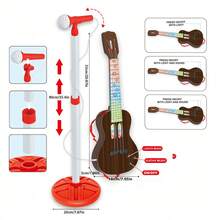 Fashionable Children's Microphone Set, Includes Stand, Karaoke Accompaniment, Musical Instrument, Educational Toy, Electronic Music Equipment, Suitable For Boys And Girls, Birthday Gift, Multifunctional Party Gift Set - Multicolor - View 10