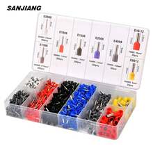 Kit de terminales de conectores de casquillos de alambre, 1200 Uds., surtido de casquillos, Kit de conectores de aislado, extremo de Pin AWG 22- - Kit de terminales - Ver 3