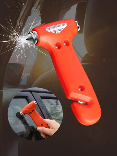 1/2pcs Mini Safety Hammer Rescue Hammer Emergency Escape Tool, Multifunctional Car Window Breaker