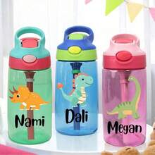 1 st anpassade vattenflaskor för skolans början, personliga graverade vattenflaskor, campingmuggar, varma/kalla dryckesmuggar med dubbla användningsområden, vattenflaskor med djurtema, skolvattenflaskor, sportvattenflaskor, sugrörsmuggar, sommarlägertillbehör, presenter inför skolans början, presenter till klassrummet, födelsedagar, alla hjärtans dag, halloween, julklappar - flerfärgad - Visa 3