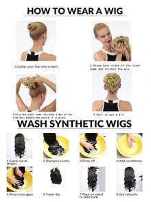 Synthetic LARGE Comb Clip In Curly Hair Extension Chignon Hair Pieces Women Updo Cover Hairpiece Extension Hair Bun