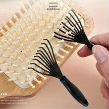 3 dụng cụ vệ sinh lược mini - Móng vuốt vệ sinh lược nhỏ gọn, dễ dàng loại bỏ lông, tay cầm bằng nhựa ABS, vệ sinh lược mini hiệu quả, thiết kế thoải mái, không gò bó - màu đen - Xem 2