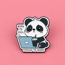 Cartoon Tiere Zitat Soft Emaille Pin Anstecknadeln Abzeichen auf Rucksack Damen Brosche Kleidung Geschenk Schmuck Mode Accessoires