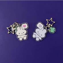 1 Lindo accesorio de llavero con diseño de teléfono móvil de dibujos animados con píxeles, conejo, ratón o trébol de cuatro hojas, accesorios de nicho japonés, ideas de regalo, llavero lindo, estilo japonés, accesorios detallados, sensación hecha a mano, dije de ratón, llavero de conejo, fans del anime, amantes de lo lindo 1, colgante japonés, colgante acrílico creativo - Adecuado para mochila de estudiante, regalo para amigos, regalo de maestro, adornos