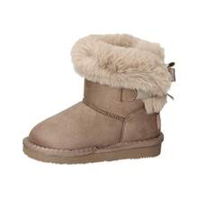 CONGUITOS | Stivali australiani Conguitos per ragazze – Stivali in pelle di pecora color talpa – Stivali slip-on – Stivali invernali – Idrorepellenti – Comodi e versatili – Alla moda – Modello OSSH140066 - Beige - Visualizzare 4
