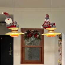 1 قطعة زينة معلقة من القماش الناعم بشكل بابا نويل ورجل الثلج، قمة شجرة عيد الميلاد وديكور منزلي معلق، مناسب لغرفة المعيشة والنوم والمدفأة وتجهيزات الحفلات، زينة عيد الميلاد المنزلية المريحة، هدية تدفئة المنزل، زينة عيد الميلاد المنزلية، هدية خاصة للعائلة والأصدقاء والأخوات، ديكور غرفة الشتاء