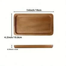 1 khay gỗ, đĩa trái cây, đĩa tráng miệng bằng gỗ, khay gỗ đựng cà phê sữa, đĩa phô mai, khay trà bằng gỗ, đĩa đựng bánh mì, để đựng bánh mì sandwich, đồ ăn nhẹ, món tráng miệng, salad - Dễ vệ sinh, đĩa đựng đa năng - Gỗ Vàng - Xem 12