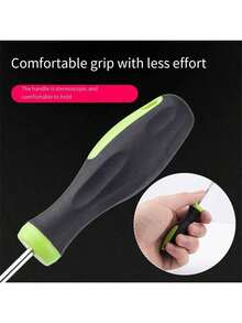 1pc Heavy-Duty U-Shaped Metal Gardening Tool With Green And Black Handle, Suitable For Garden, Lawn, Cracks, Paths, Replacing Window Screen Strips, Removing Seals, Very Useful For Weeding