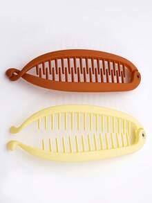 2 Presilhas de Cabelo em Formato de Banana - Presilhas Volumizadoras e Acessórios para Pentear Cabelos Grossos e Finos, Presilhas de Cabelo