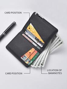 Fashionable Short Multi-Card Holder Wallet, Minimalist Lightweight Slim Design, Suitable For Youth And Students To Carry Around - Multicolor - View 8