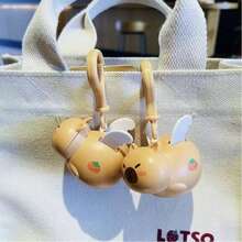 1 pieza Llavero súper lindo de cerdo volador, llavero de capibara volador, colgante de cerdo volador, juguete antiestrés, colgante para mochila, recuerdo de fiesta, regalo de cumpleaños, regalo de Navidad