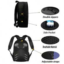 3pcs/Set Unisex Backpack Set, Fashionable Cartoon Style KPp-Op Design, Adjustable Shoulder Strap & Zipper Closure, Including Backpack, Crossbody Bag And Pencil Case, Ideal For School, Travel, Camping, Large Capacity Bag Set, Best Gift For Halloween, Christmas Or Birthday School Bag Bookbag