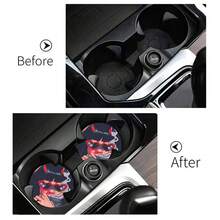 2 pezzi Sottobicchieri portabicchieri per auto, antishock, universali, di moda, accessori per interni auto, regalo per feste