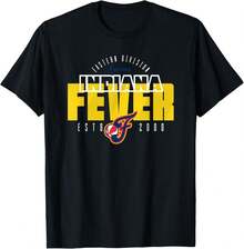 WNBA Official Indiana Fever Block City T-Shirt - 黑色 - 查看 1