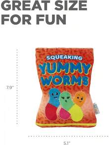 Outward Hound Squeakin' Eggs Plush Dog Toys - 3 Pack - Giun ngon - Xem 8