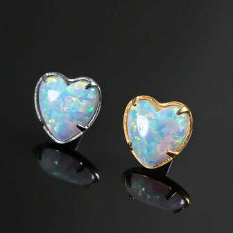 1pc Elegant Heart-Shaped Titanium Alloy Earring, ASTM F136 Titanium Material Earring Stud, Suitable For Wedding, Couples, Holidays