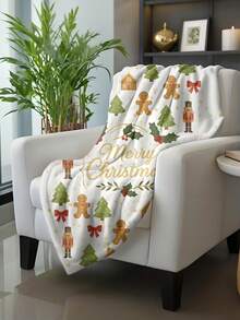 Personalisierte Weihnachtsdecke mit Namen, individuelle Feiertags-Überwurf, gemütliche Winterdekoration, festliches Kritzelmuster, Weihnachtsgeschenkidee