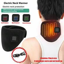 USB Rechargeable Heated Neck Warmer, 3 Heat Settings Temperature Control Electric Neck Gaiter, Warm Neck Protection For Winter