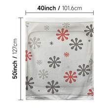 1PC Flannel Tapestry Merry Christmas New Year Snowflakes Decorate The Plate. Multifunctional Printed Blanket, 30*40in/40*50in/50*60in/60*80in, Multiple Sizes Home Drama Blanket, Sofa Leisure Blanket, Dormitory Nap Blanket, Travel Portable Blanket, W - 彩色 - 查看 15