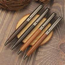 Luxury Quality 303 Wooden Metal Ballpoint Pen Medium Nib Use Business Office School Office Stationery - Multicolor - View 8