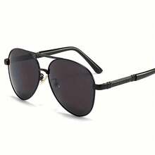 Unisex Polarized Fashionable Glasses, Suitable For Travel And Driving. - màu đen - Xem 2