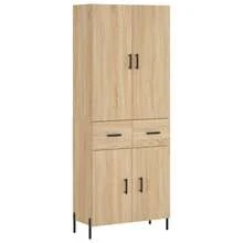 vidaXL Highboard Sonoma-Eiche 69,5x34x180 Cm Holzwerkstoff - Yellow - View 2
