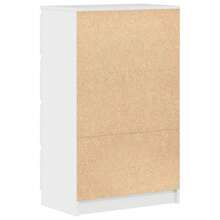 vidaXL Sideboard hochglanz weiß 60x35x98,5 cm aus Holzwerkstoff