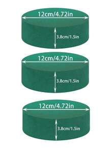 1/3/6pcs Multiple Size Floral Foam Blocks,Fresh And Artificial Flowers Foam Brick,Green Wet Dry Flower Foam Plant Foam For Fresh & Artificial Flower Arrangements DIY Craft,Wedding Decor,Gardening Projects,Table Center Decoration. - Green - View 14